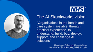 Graphic text saying the AI Skunkworks vision