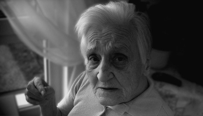 older person in care